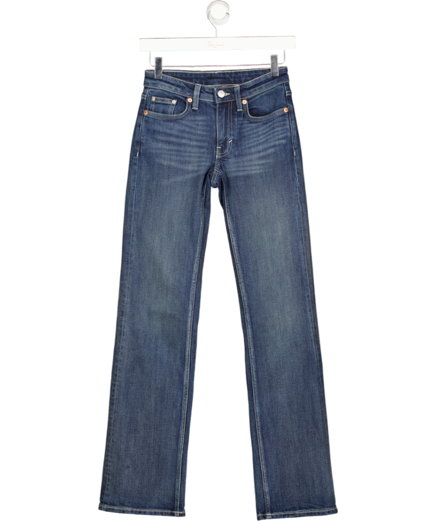WEEKDAY Blue Tension Mid Rise Slim Bootcut Jeans L32 W24