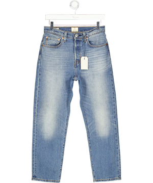 LEVI'S Originals 501 Mid Blue Cropstraight Leg  Jeans L26 W27