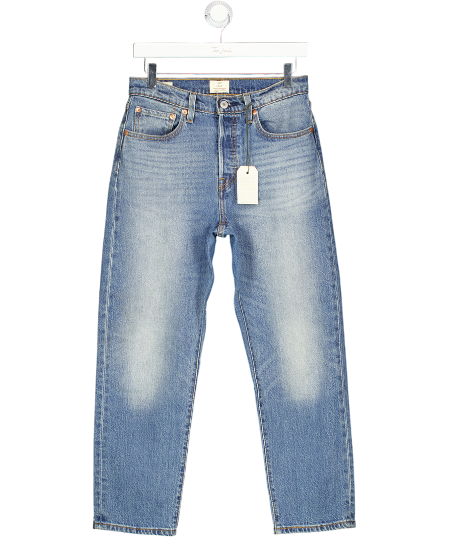 LEVI'S Originals 501 Mid Blue Cropstraight Leg  Jeans L26 W27