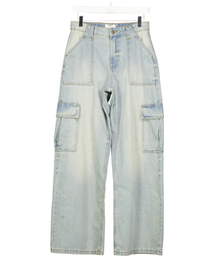 cotton on Blue Mid Wide Trousers UK 8