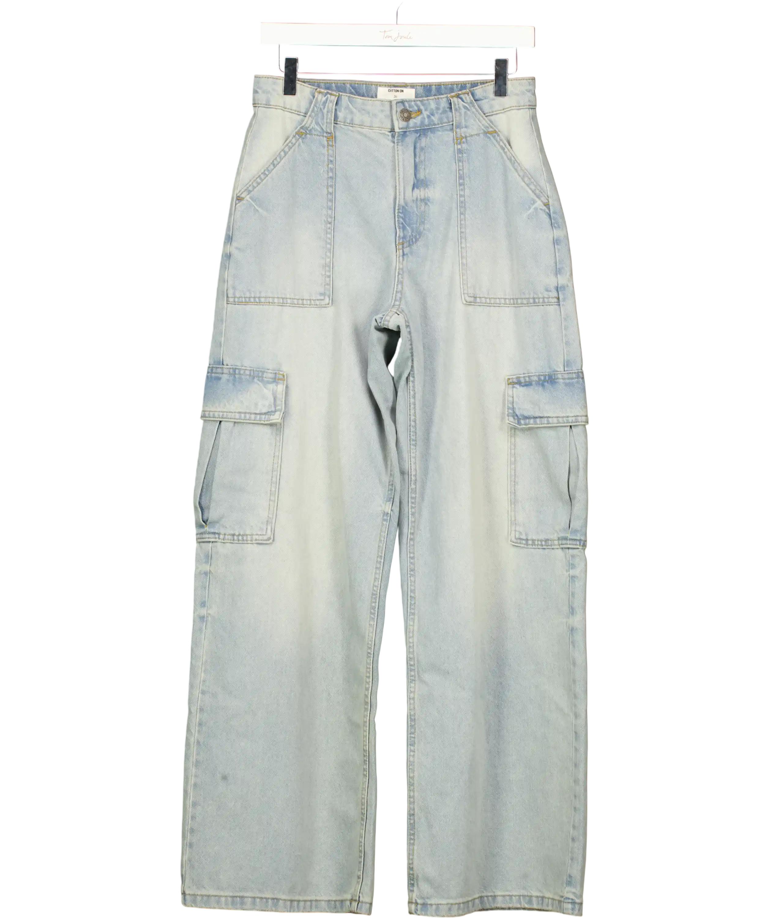 cotton on Blue Mid Wide Trousers UK 8