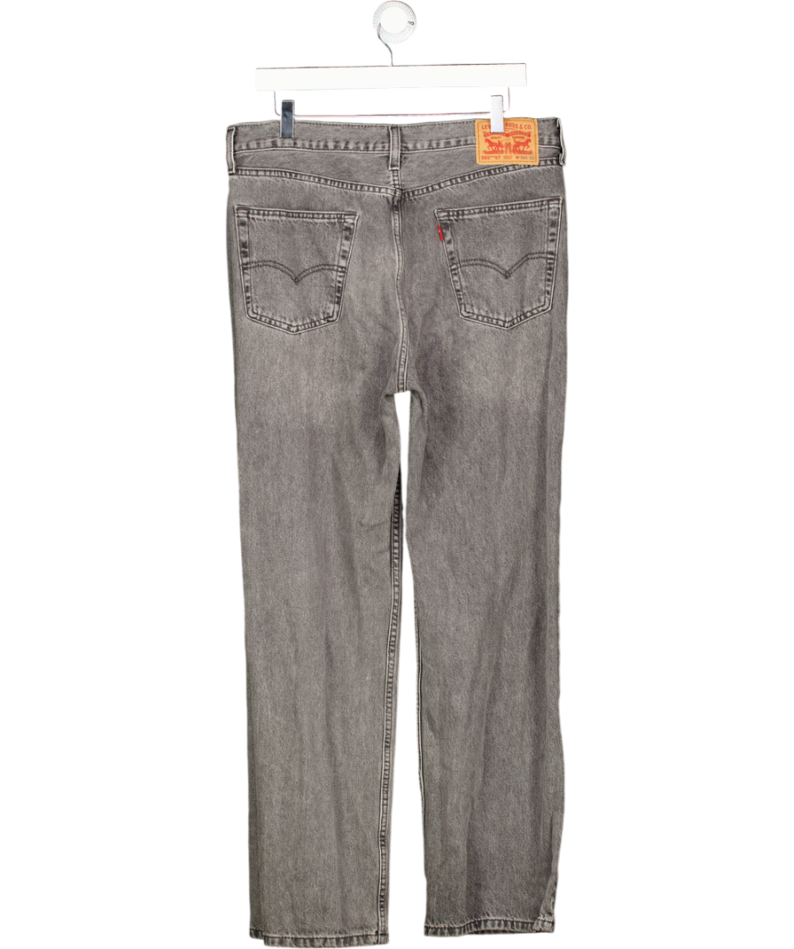 LEVI'S Grey Ewash 565 Loose Straight Fit Jeans L32 W34