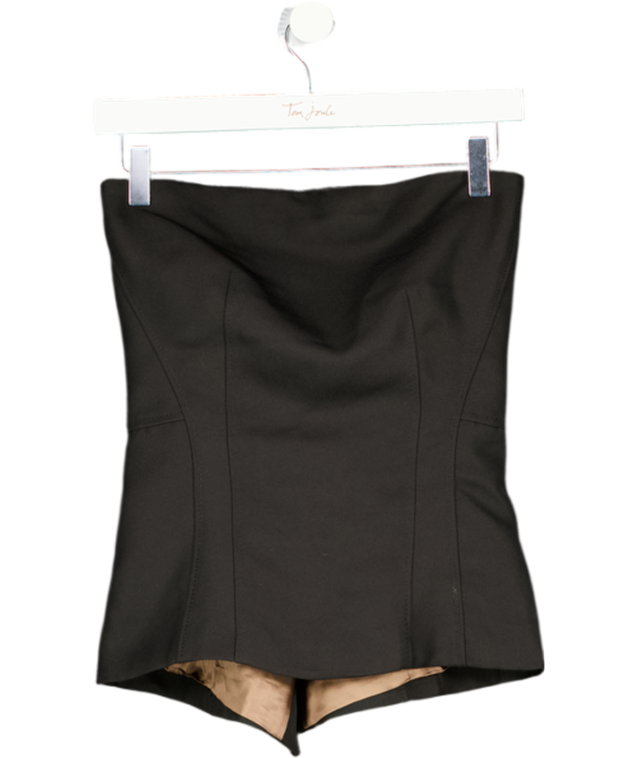 H&M Black Edition Open-back Bandeau Top UK 8