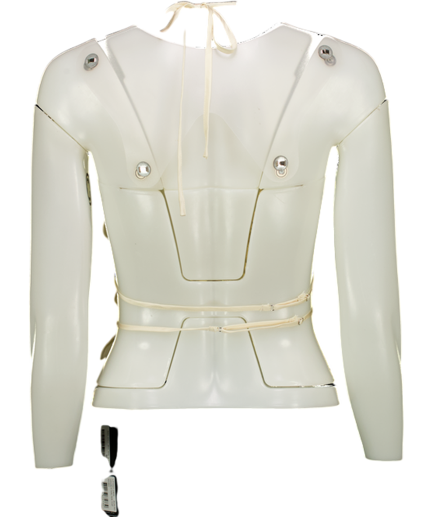 LIONESS Cream Legacy Tie Back Halter Top UK XS