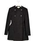 ZARA X Disney Harry Lambert Black Double-breasted Coat / Dress Uk S UK S