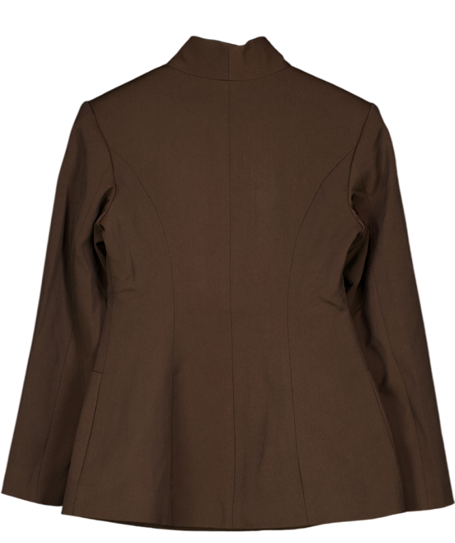NA-KD Brown Sculpted Blazer UK 6