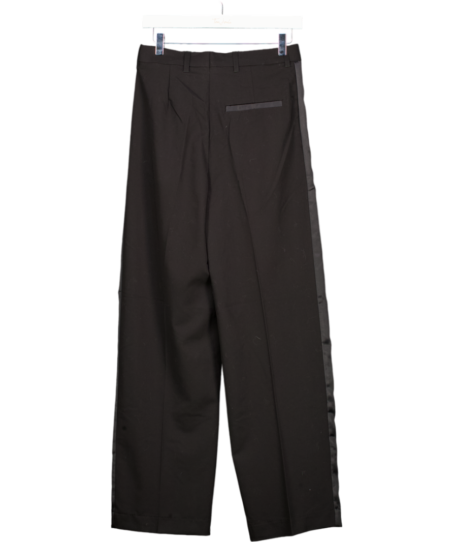 H&M Edition Black Tuxedo Trousers UK 6