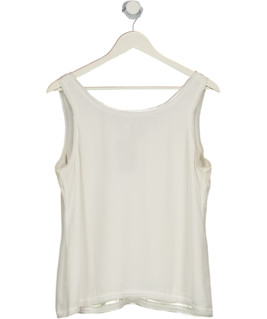 Mint Velvet Ivory White Double Layer Sleeveless Top UK 12