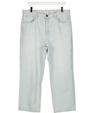 RAEY Pale Blue Denim Crop Boyfriend Jeans W27