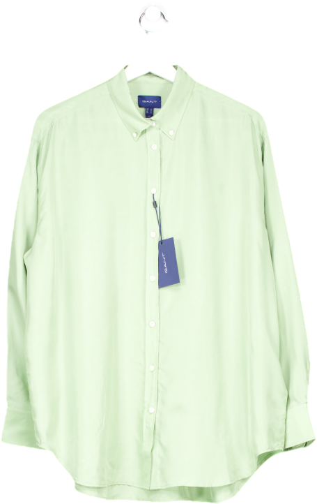GANT Green Relaxed Silk Shirt UK 12