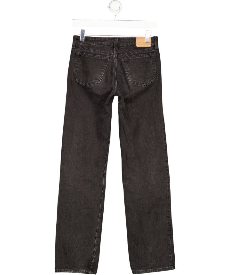 WEEKDAY Black Arrow Low Rise Regular Straight Leg Jeans  L32 W24