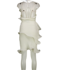 Meshki Cream Caprice Halter Knit Mini Dress UK S