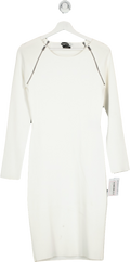 Tom Ford White Viscose Stretch Midi Dress UK S
