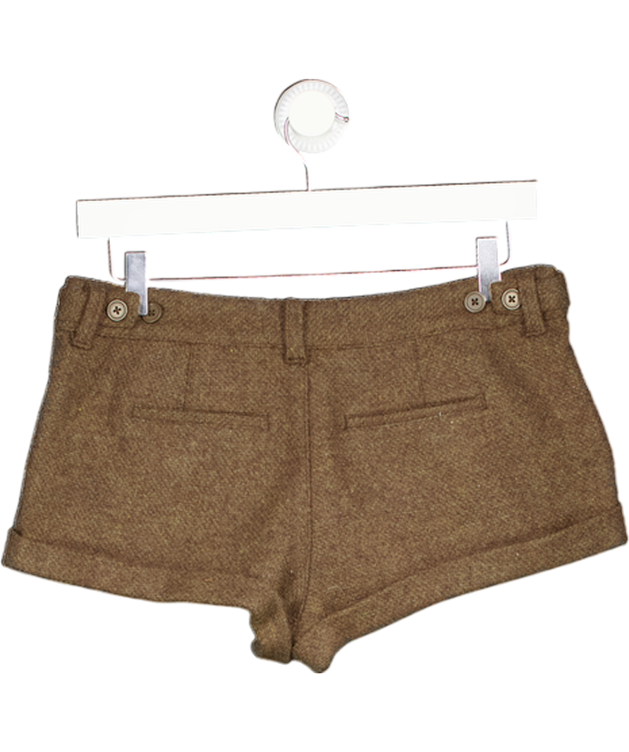 Brandy Melville Brown Knitted Shorts UK S