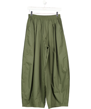 RIVER ISLAND Green Khaki Balloon Leg Pleated Trouser UK XS