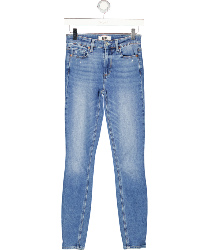 PAIGE Blue Hoxton Ankle Skinny Jeans W25