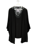 YOURS Black Lace Back Kimono Jacket UK 26