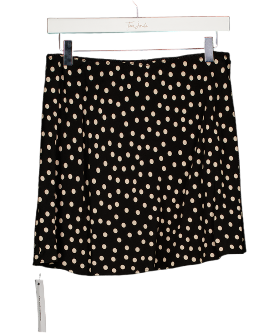 RUMORED Black Ditsy Dot Silhouette Mini Skirt UK M