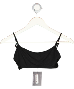 Oh Polly Black Modal Lightweight Bralette Crop Top UK 8