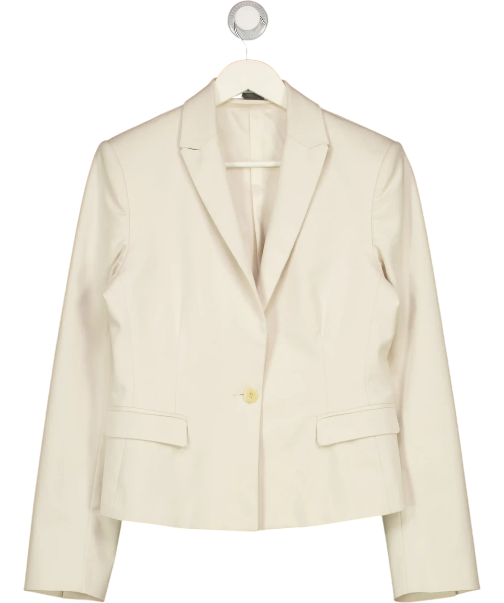 Calvin Klein Stone Beige One Button Blazer UK 14