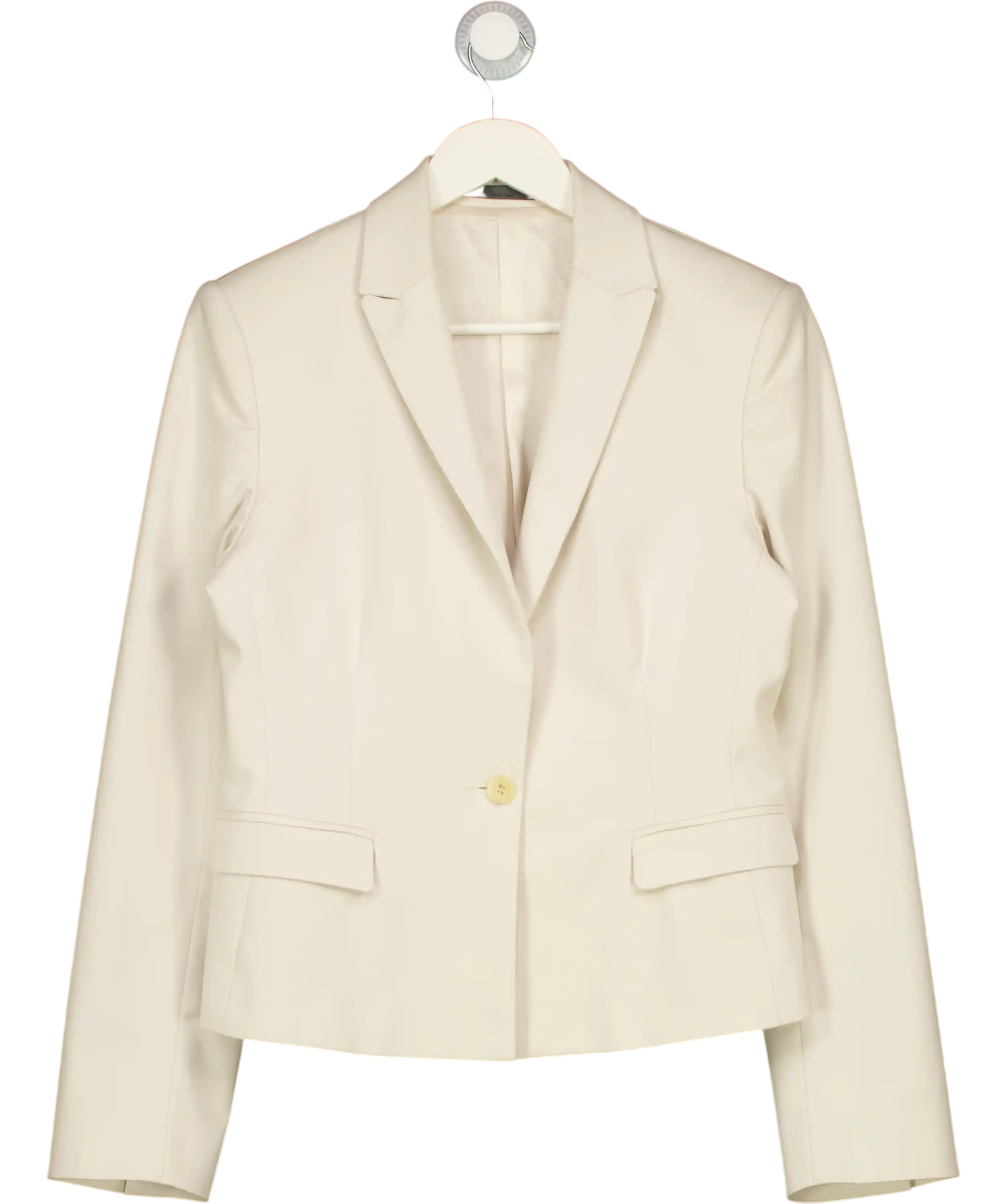 Calvin Klein Stone Beige One Button Blazer UK 14