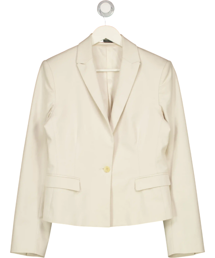 Calvin Klein Stone Beige One Button Blazer UK 14