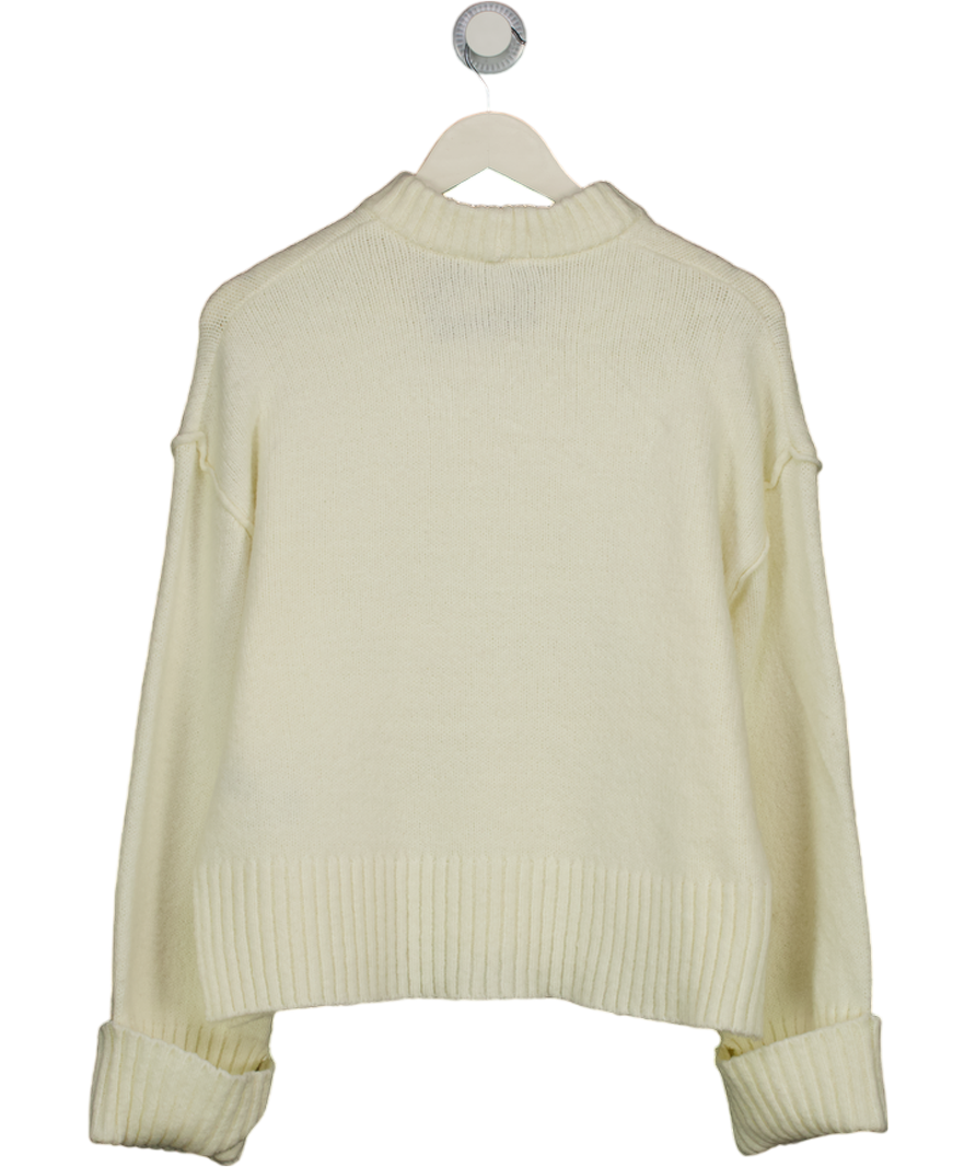 GINA TRICOT Cream Boxy Fir Jumper UK S