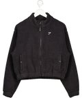 gymshark Black Polar Fleece 1/4 Zip UK S