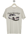 White Flight Simulator Bmw M3 Graphic T-shirt UK S