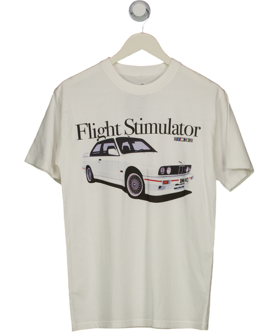 White Flight Simulator Bmw M3 Graphic T-shirt UK S