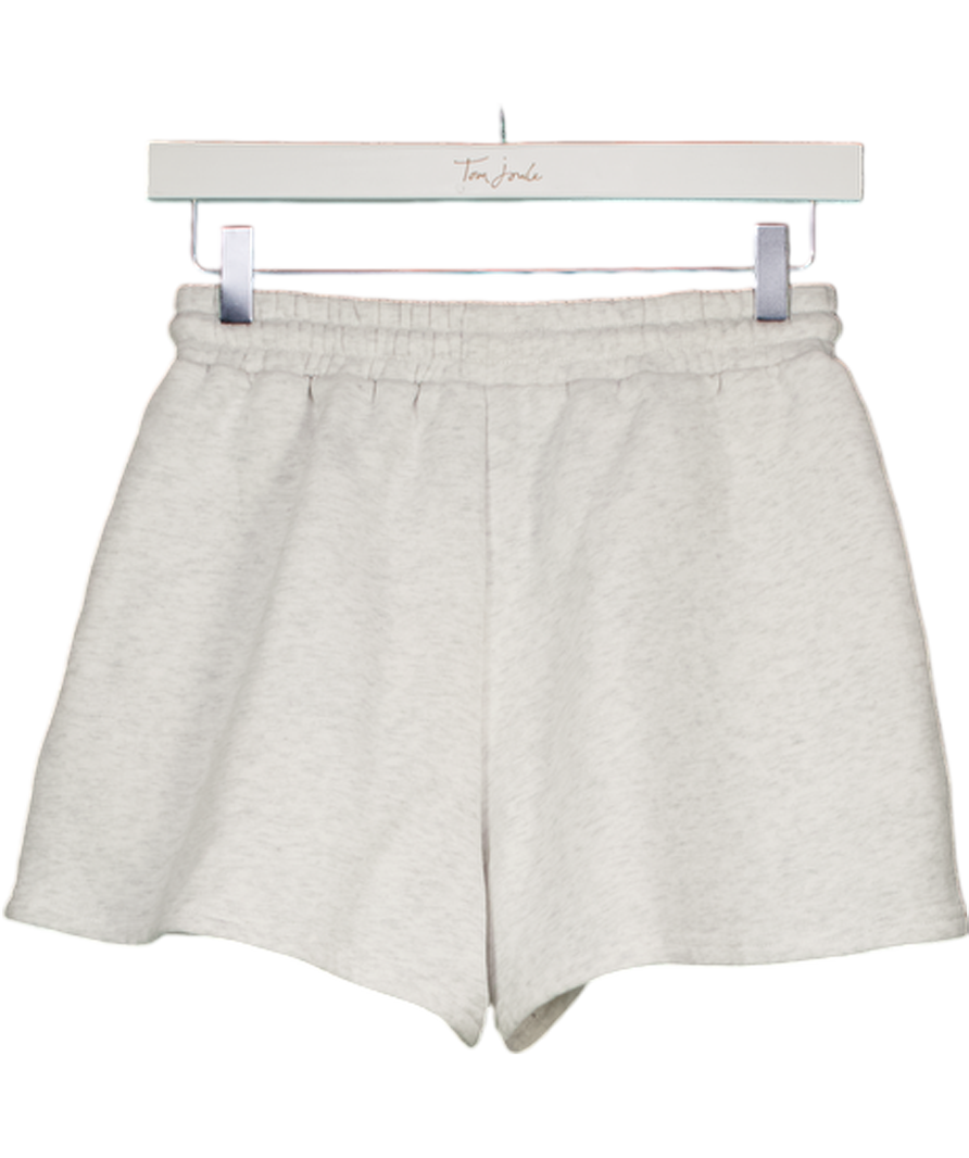 WHITE FOX Grey Logo Sweat Shorts UK XS