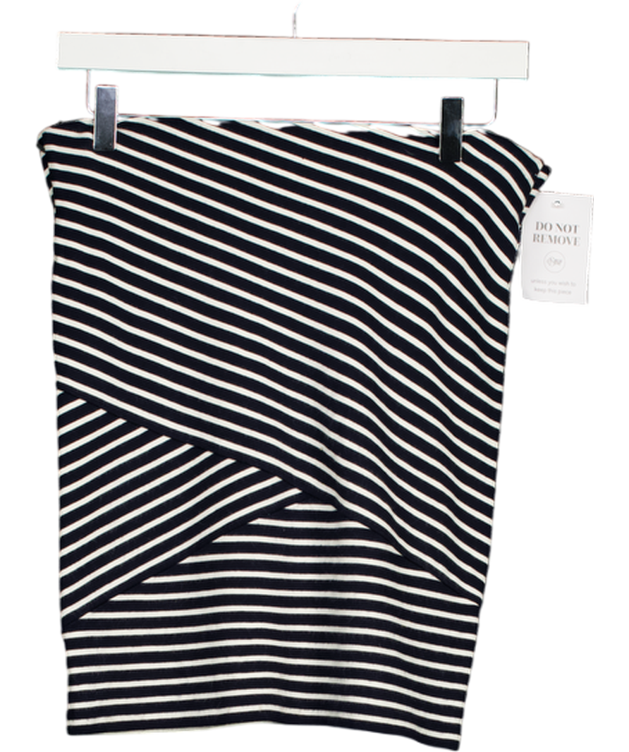 Loft Blue Striped Mini Skirt UK XXS