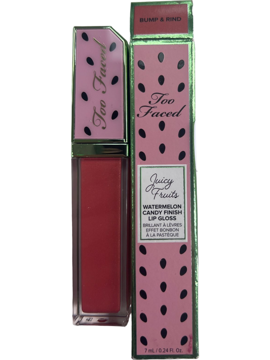 Too Faced Pink Juicy Fruits Watermelon Candy Finish Lip Gloss Sealed UK