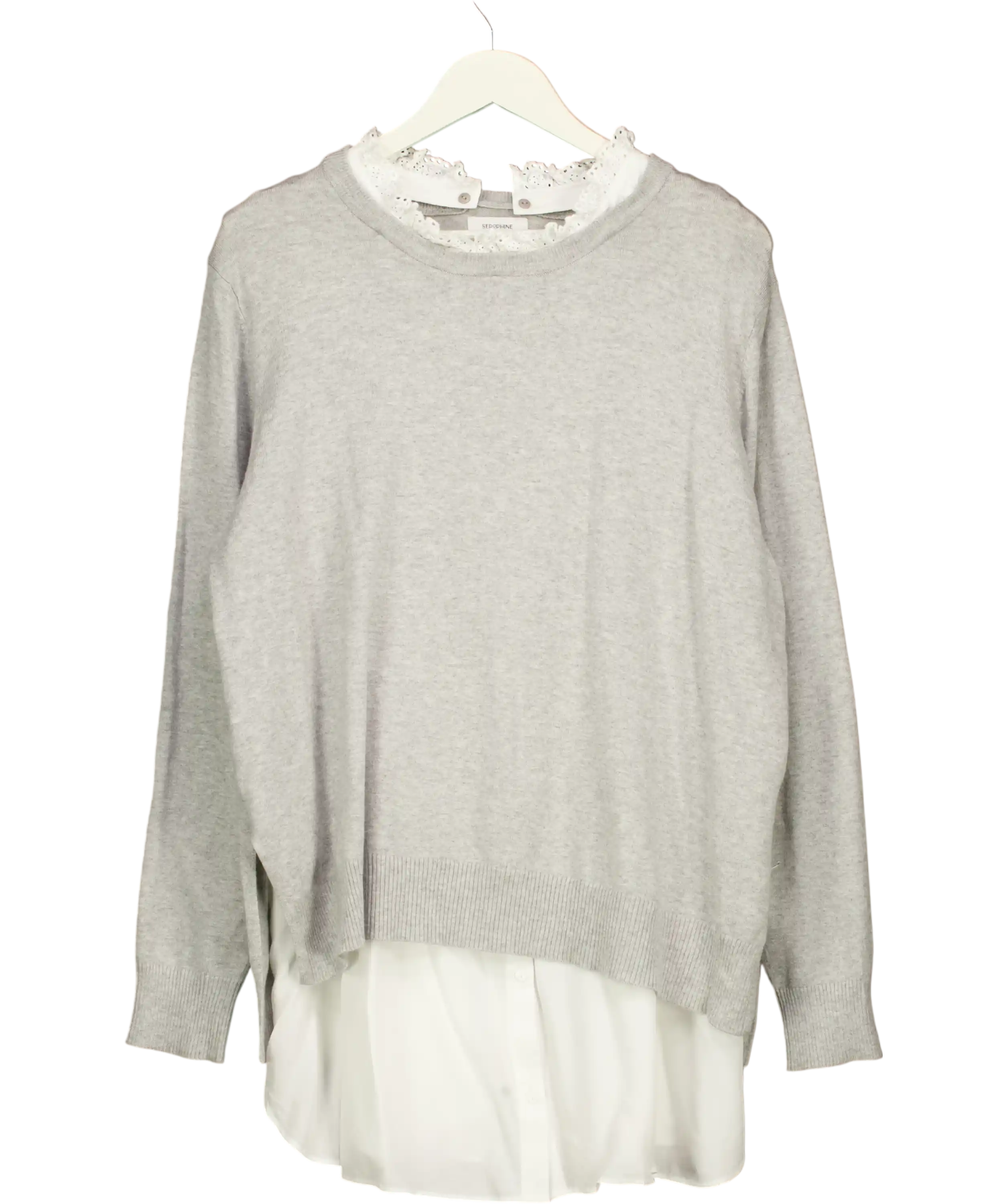 Seraphine Grey Smart Sweatshirt UK XXL