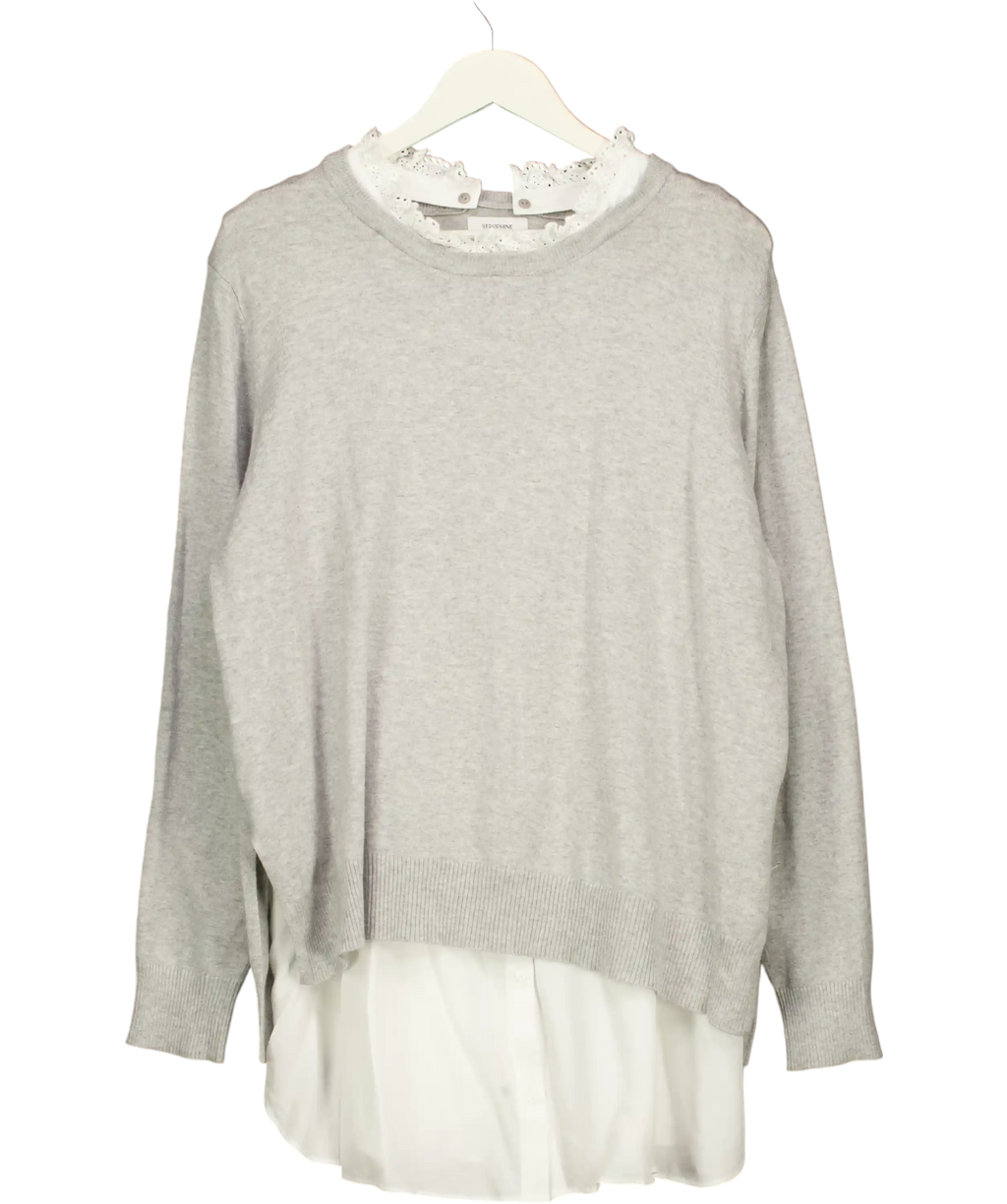 Seraphine Grey Smart Sweatshirt UK XXL