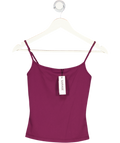GARAGE Fig Purple Sleek Scoop Cami Top UK S