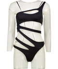Agent Provocateur Black Izaro Swimsuit UK XS