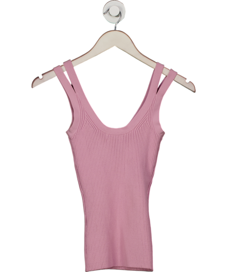 REISS Purple Sabrina Double Strap Knitted Vest UK XS