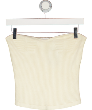 ROSAE PARIS Cream Knit Bandeau Top Sz1 UK XS/S