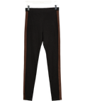 Ralph Lauren Black & Brown Striped Leggings UK S