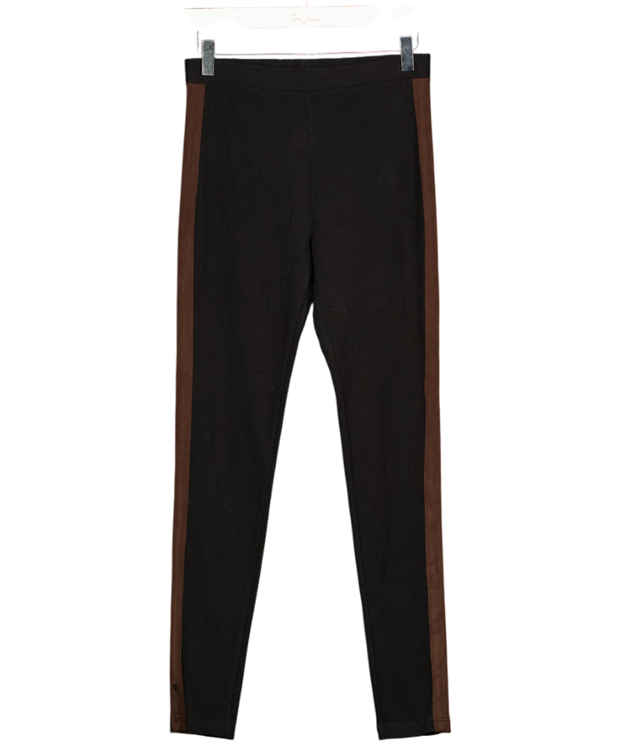 Ralph Lauren Black & Brown Striped Leggings UK S