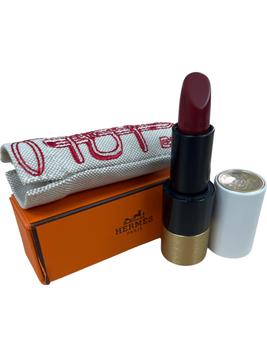 Hermes Rouge Gala Satin Lipstick in Box