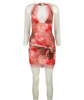 OUTCAST Pink / Multi Kamilia Mini Dress Ella UK XS