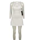 WHITE FOX Active Hyper Halter Mini Dress White UK S