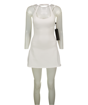 WHITE FOX Active Hyper Halter Mini Dress White UK S