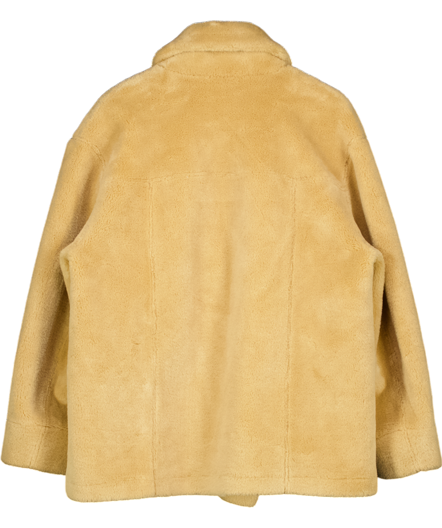 FREE  PEOPLE X We The Free Mari Reversible Coat In Tan / Cream Combo UK S