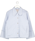 BAUM UND PFERDGARTEN Light Blue Denim Feature Collar Jacket UK 6
