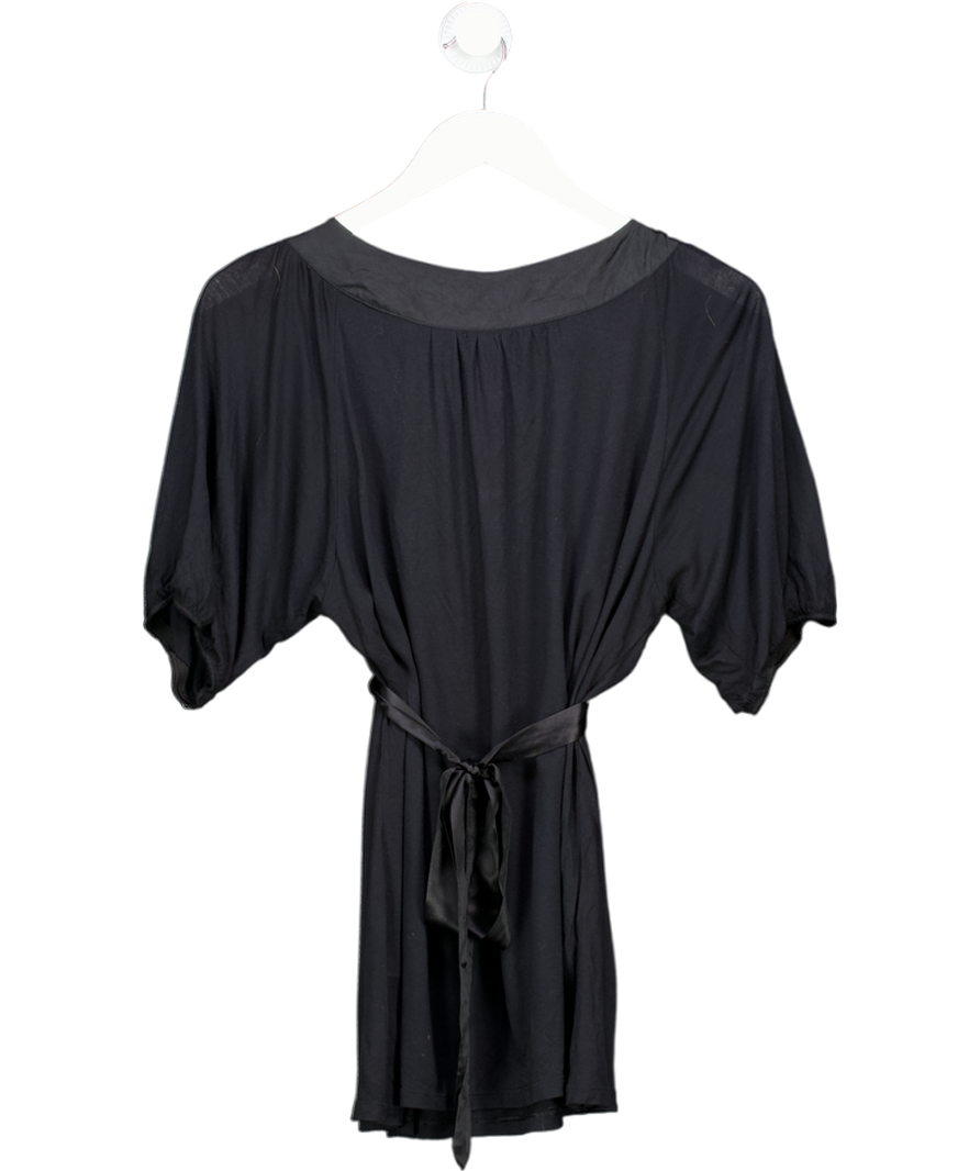 Monsoon Black Tie Back Top UK 18