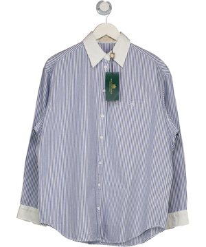 Holland Cooper Blue & White Striped Winchester Shirt UK S