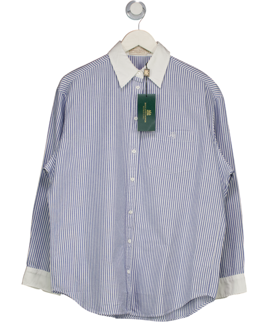 Holland Cooper Blue & White Striped Winchester Shirt UK S